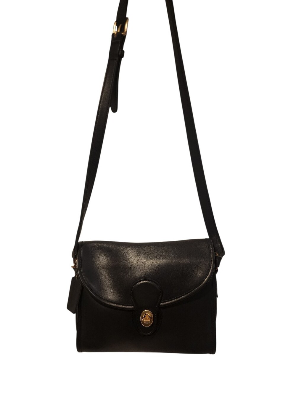 Vintage Coach Devon Shoulder Crossbody Black - Leather B6L-9908. Handcrafted USA